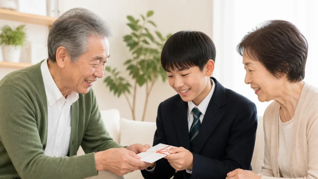 孫への中学入学祝い相場は1万〜5万円｜祖父母が押さえたい金額と渡し方マナーのアイキャッチ画像
