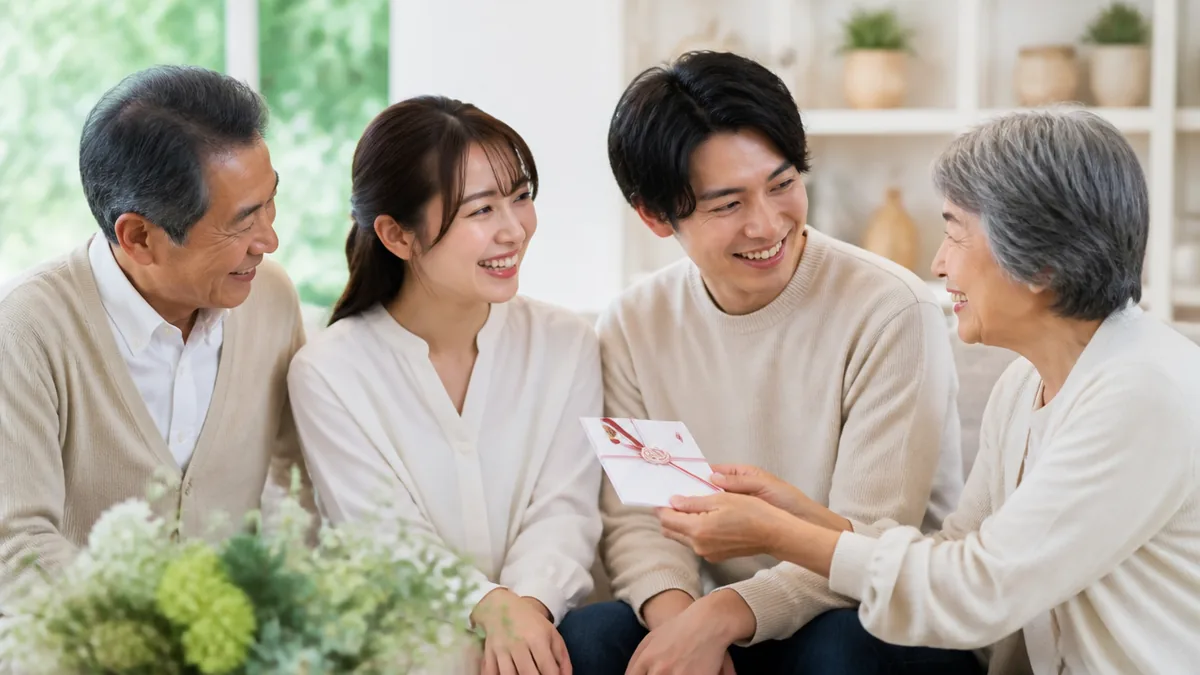 孫の結婚祝い金の相場は5万〜30万円｜式あり・なし別の金額と渡し方マナーのアイキャッチ画像