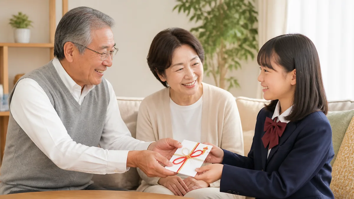 中学校入学祝いは祖父母からいくら？相場1万〜5万円の決め方と渡し方マナーのアイキャッチ画像