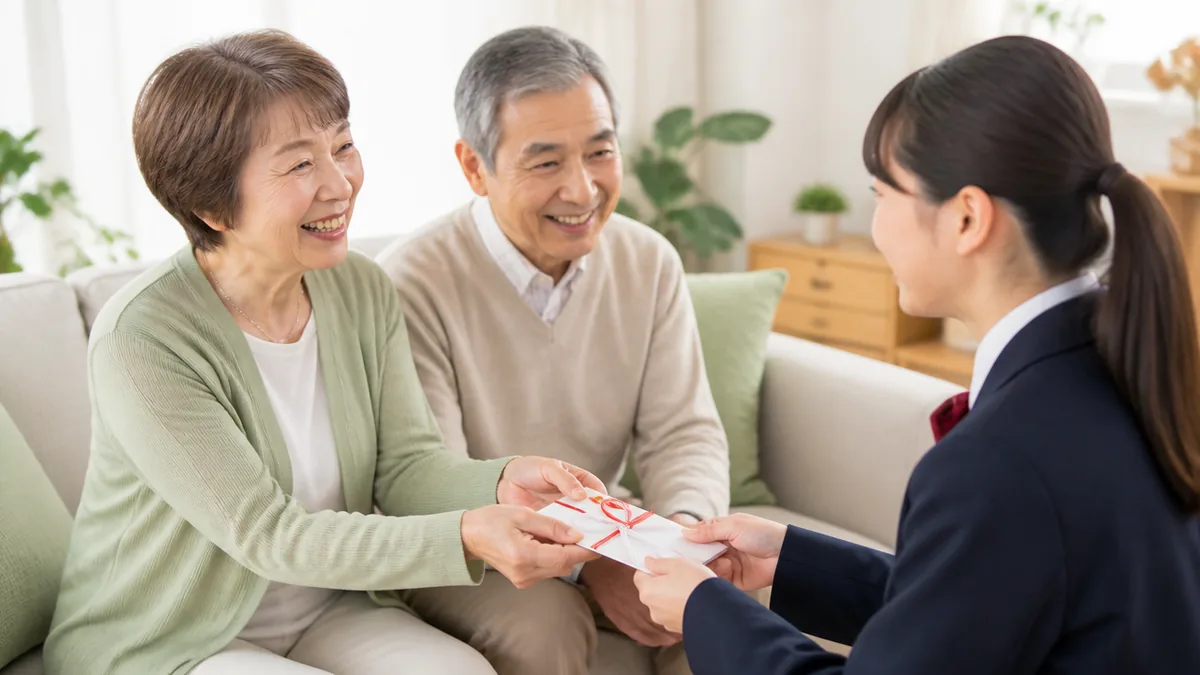 高校入学祝いに祖父母が包む金額の相場はいくら？の解説画像