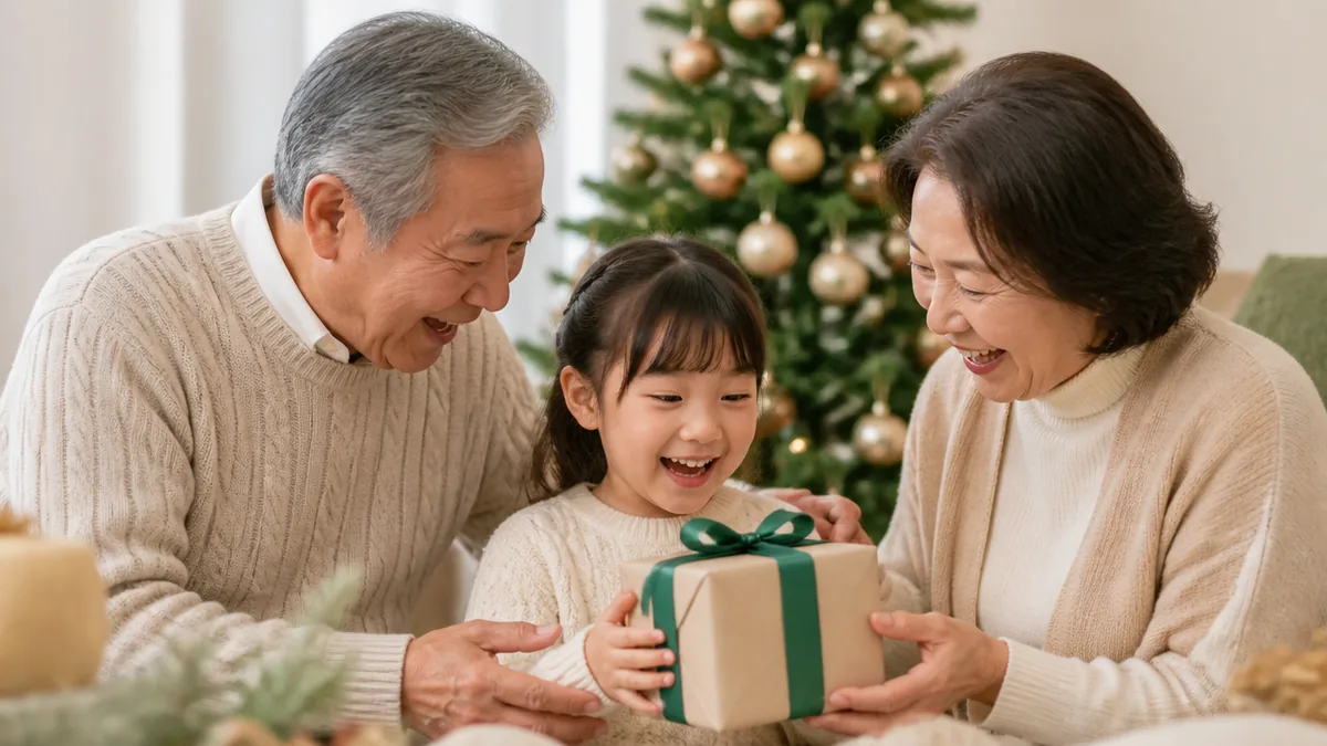 孫のクリスマスプレゼント、祖父母の予算相場は5,000〜15,000円の解説画像