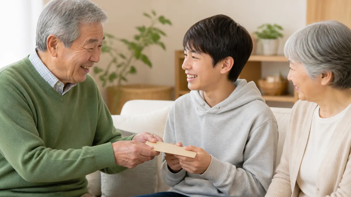 中学生以上の孫にはプレゼントよりお金が嬉しい？の解説画像
