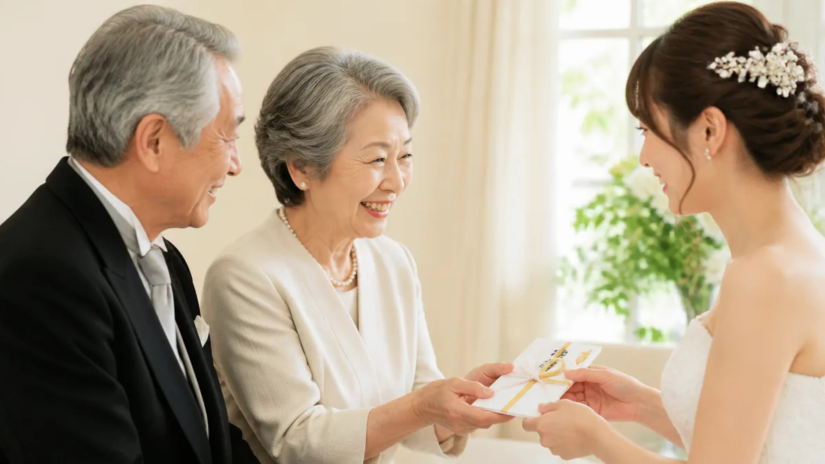 孫の結婚式のご祝儀、80代の祖父母はいくら包む？相場は5万〜10万円の解説画像