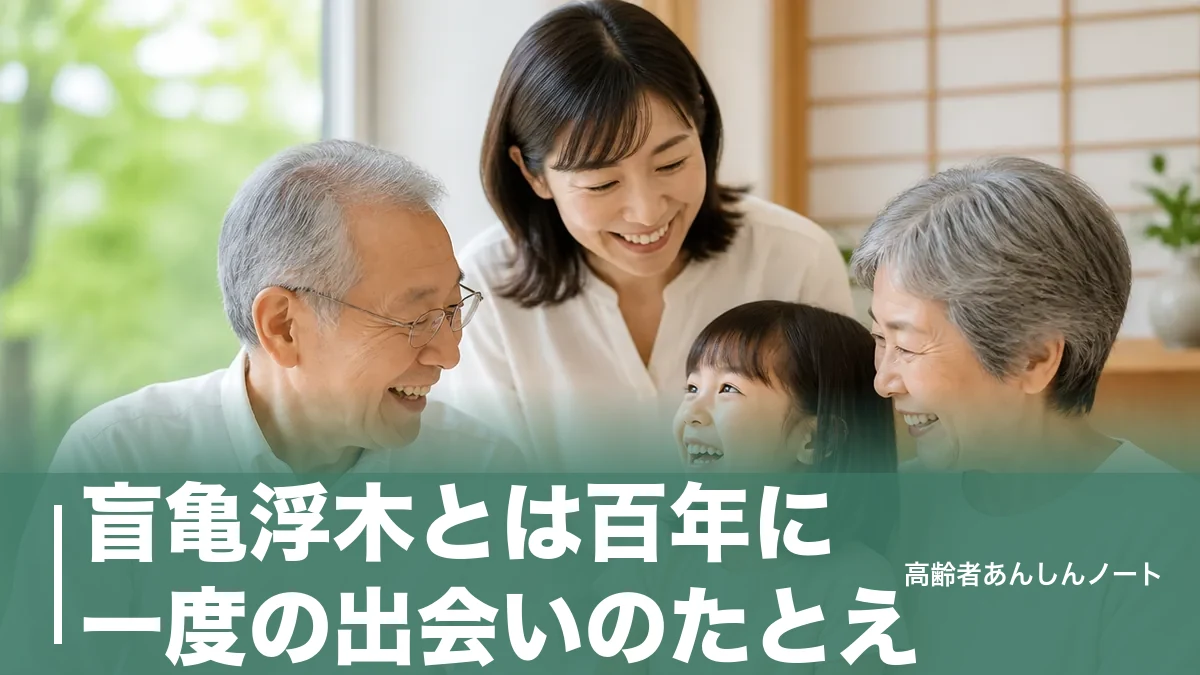 盲亀浮木とは百年に一度の出会いのたとえ｜読み方・由来と使い方の例文のアイキャッチ画像