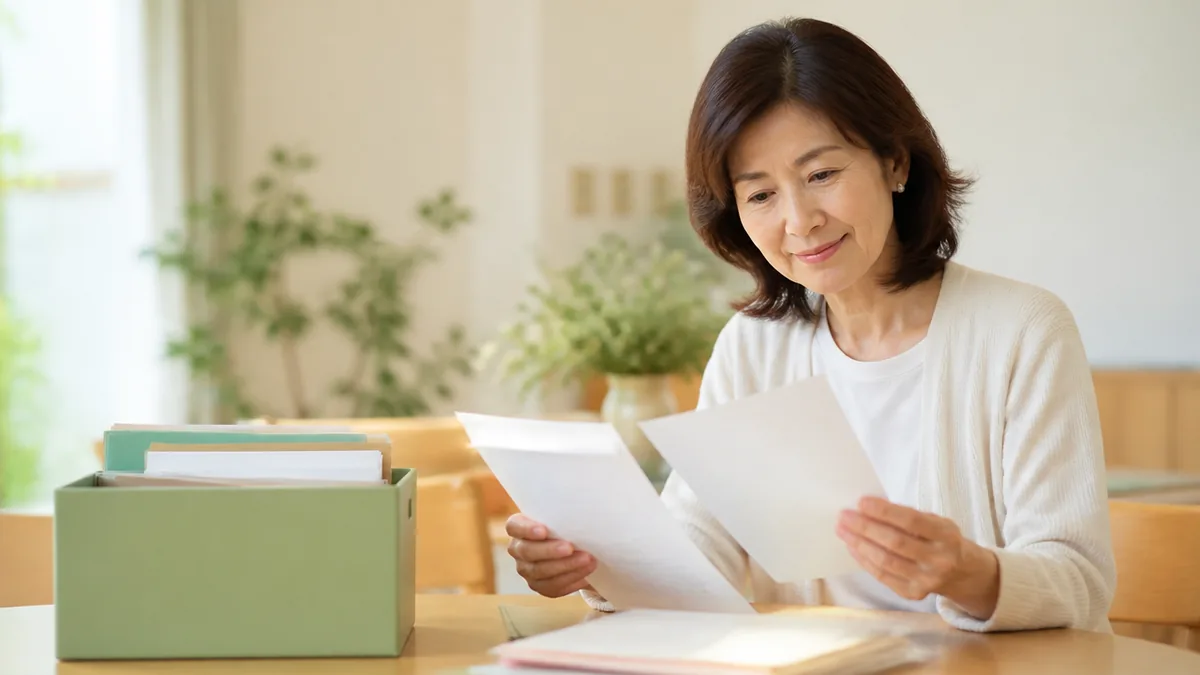 50代女性がしてはいけない断捨離② 書類・証券・証明書を減らすの解説画像