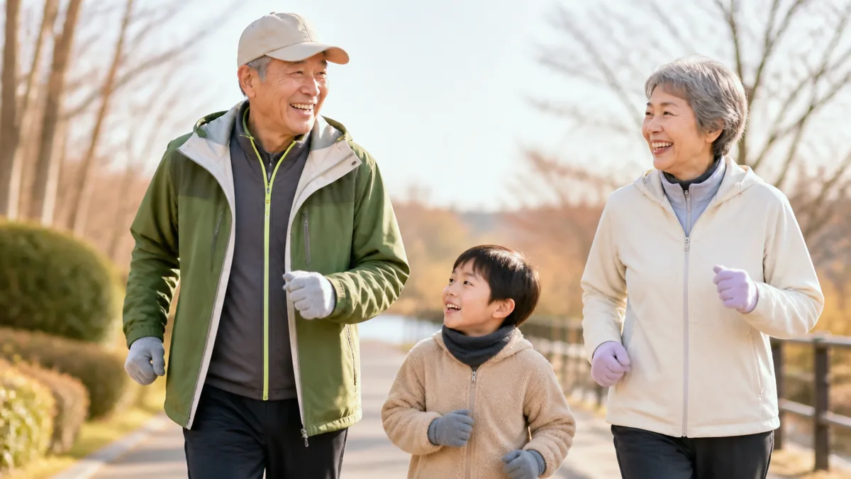 冬のウォーキングの服装は「薄手3枚重ね」が正解｜敵は寒さより汗冷えの解説画像