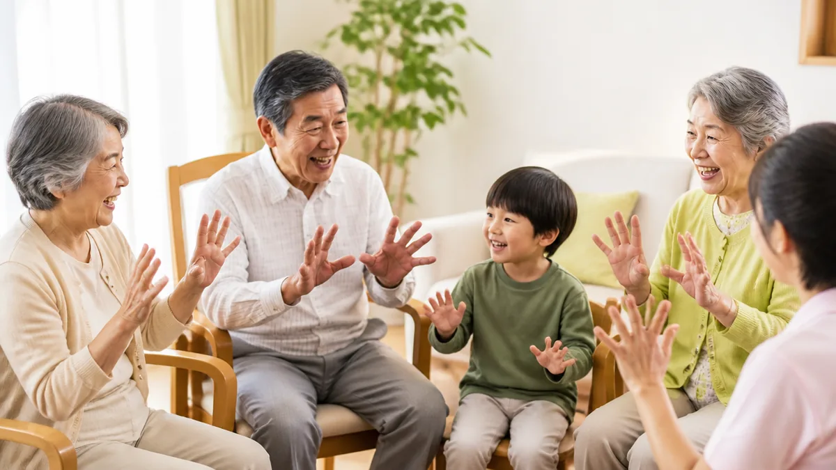 高齢者が座ってできるレクが、介護の現場で定番になった理由の解説画像