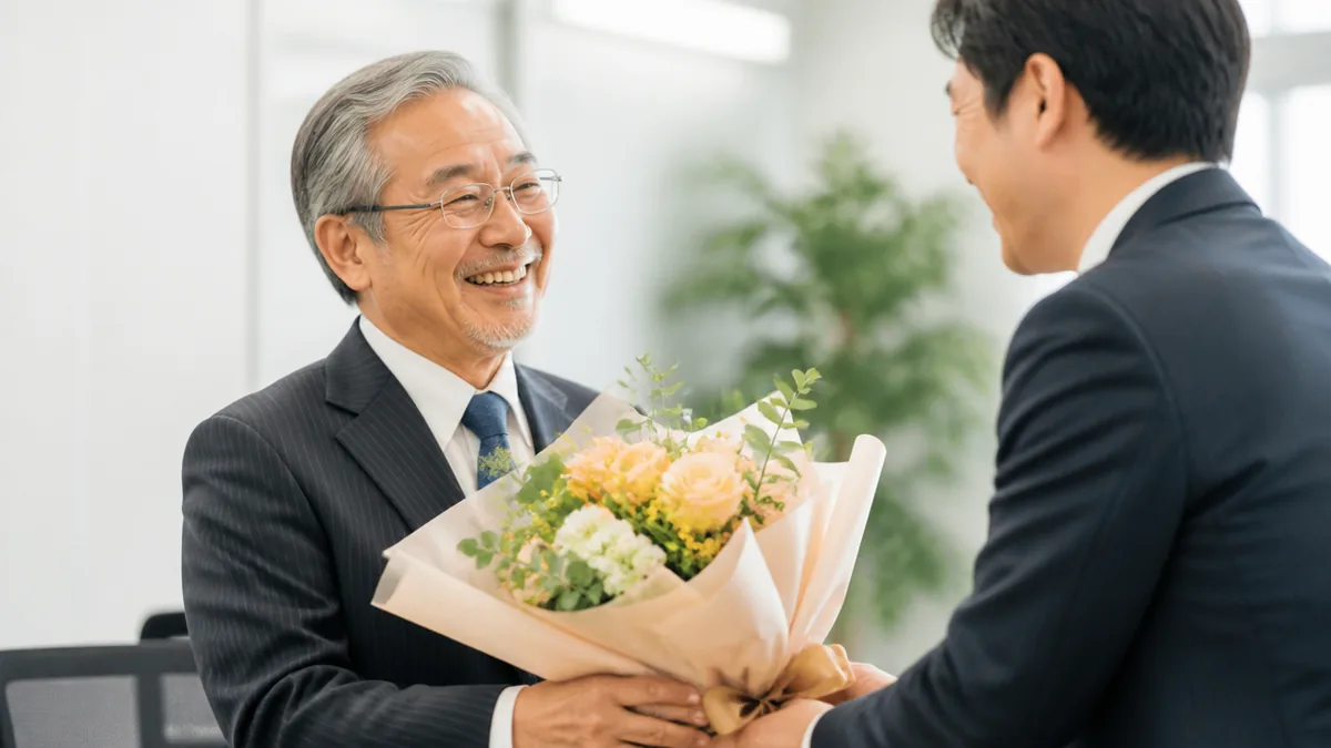 【上司・先輩へ】そのまま使えるお祝いメッセージ例文の解説画像