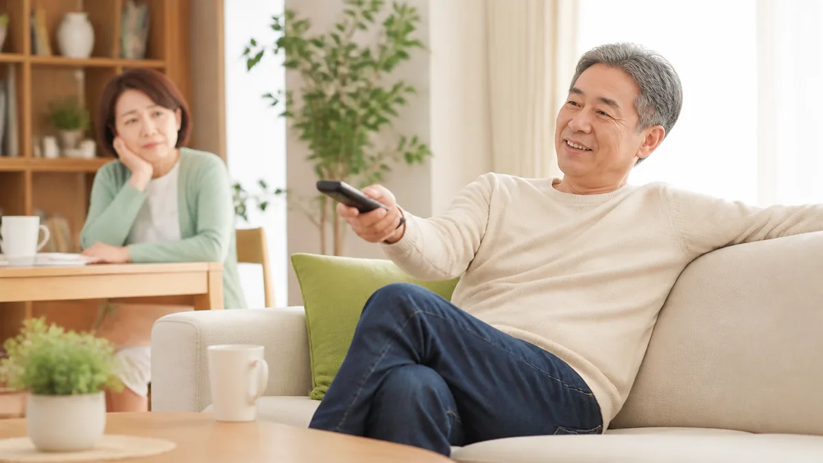 「定年後の夫がリビング占拠」はなぜ起きる?妻が限界を感じる本当の理由の解説画像