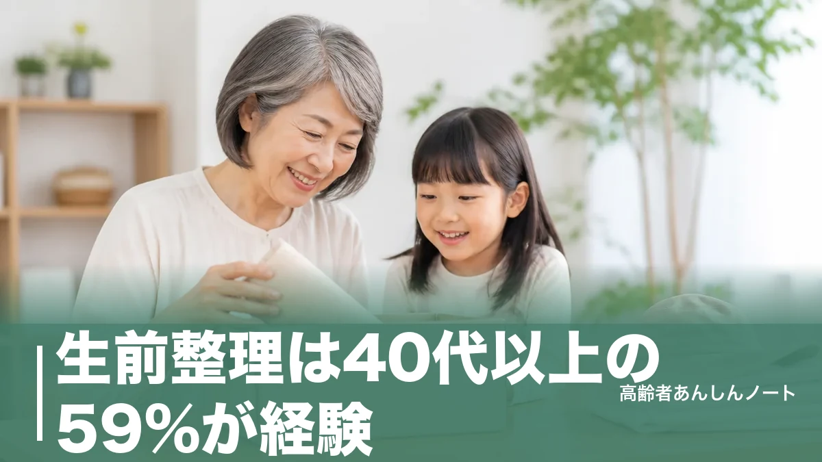 生前整理は40代以上の59%が経験｜元気なうちに進める手順と費用相場の実額のアイキャッチ画像