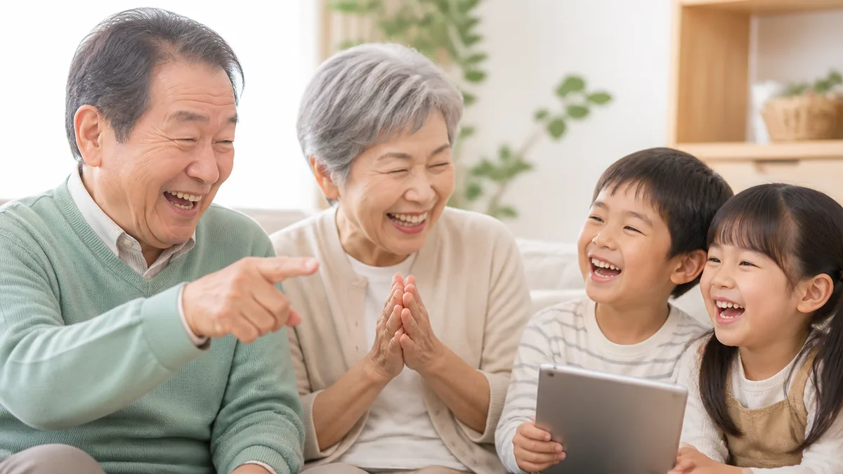 高齢者に3択クイズが効くのはなぜ?笑う機会が多い人は認知症リスク26%減の解説画像