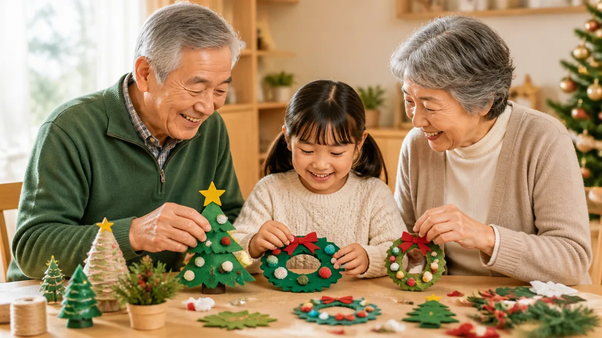 高齢者の手作りクリスマス飾りは「簡単」でいい3つの理由の解説画像