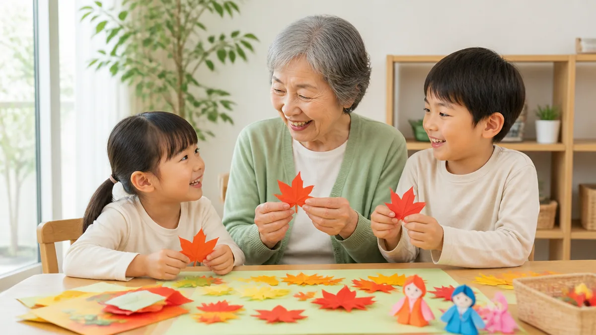 11月の壁面飾りが高齢者と一緒に作りやすい理由の解説画像