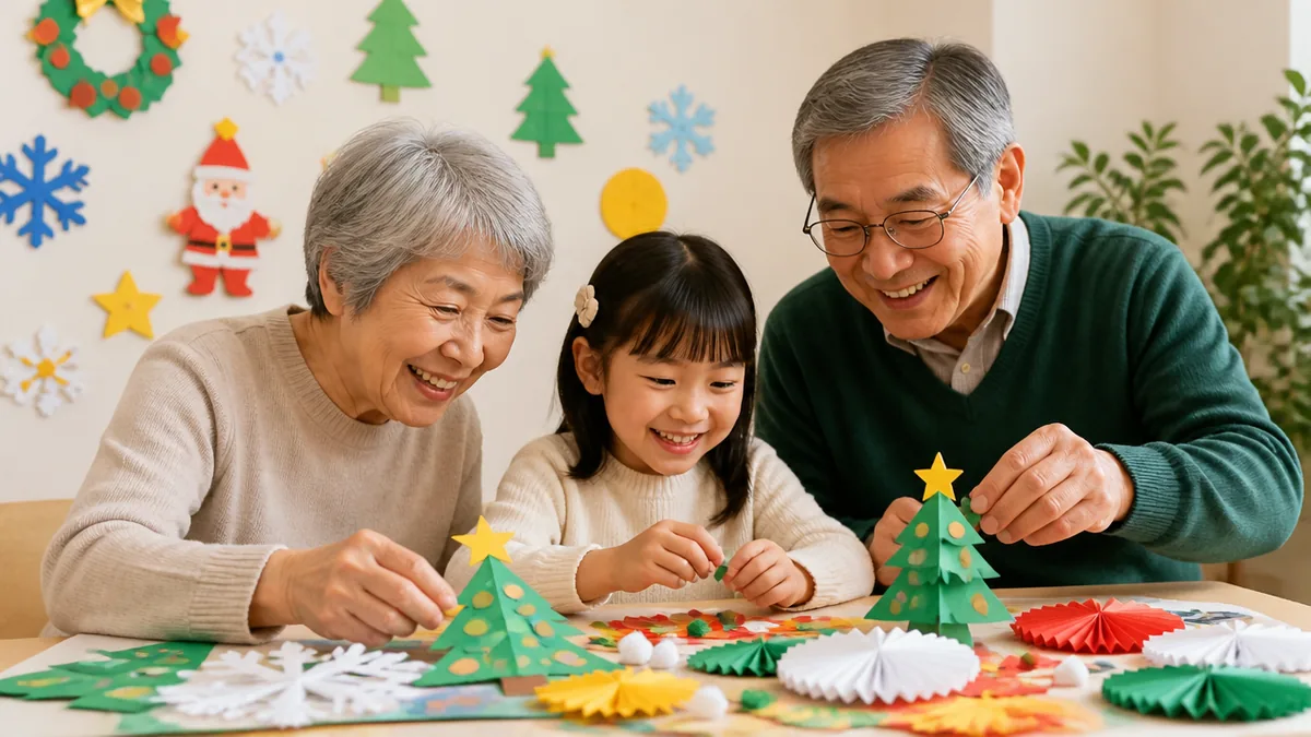 12月の壁面飾りは高齢者と作るほど良くなる｜最初に決める3つのことの解説画像