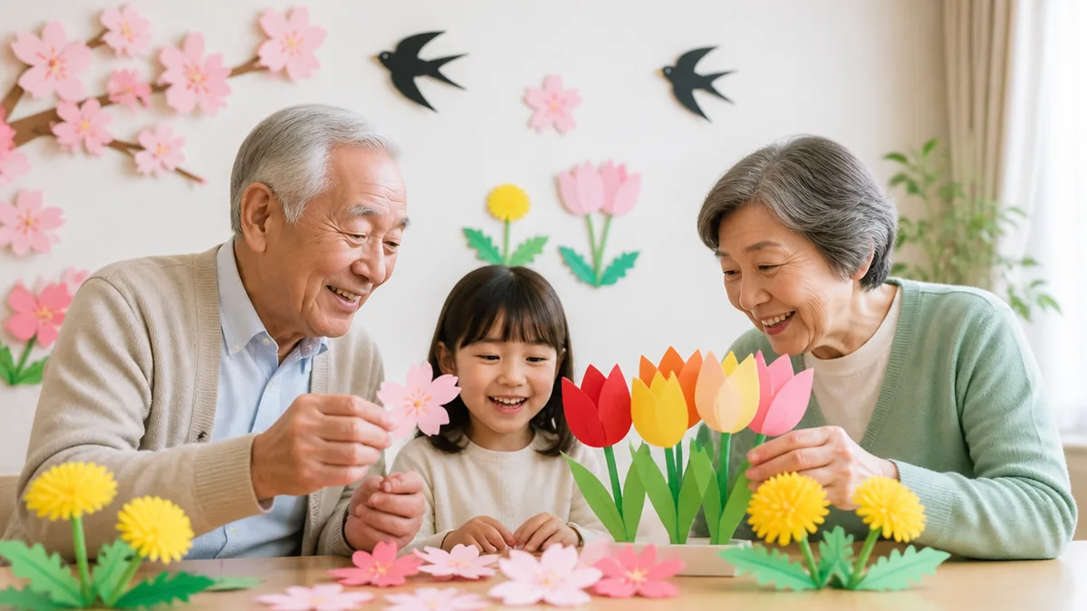 春の自然を切り取る4案|桜・チューリップ・たんぽぽ・つばめの解説画像