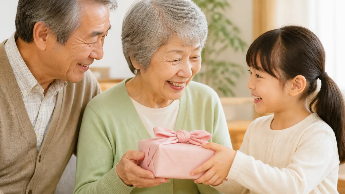 敬老の日のプレゼントを孫から贈るとき、予算はいくらが普通?の解説画像