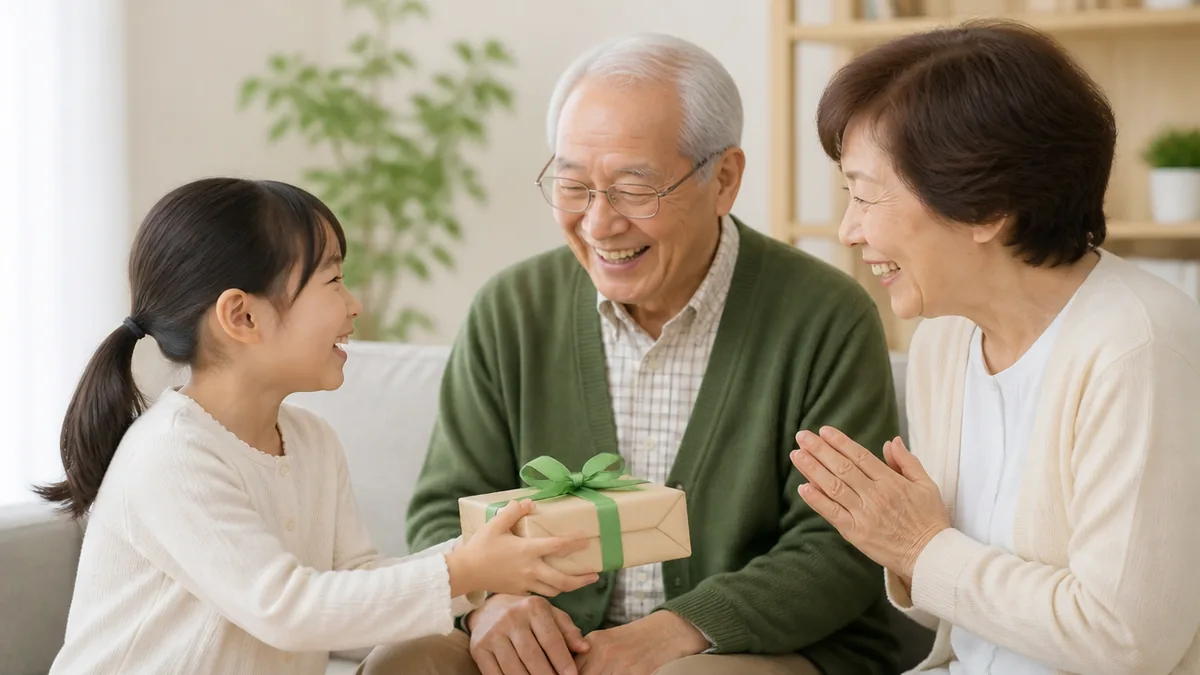 孫の年齢で贈り物は変わる|未就学児から大人の孫までの解説画像