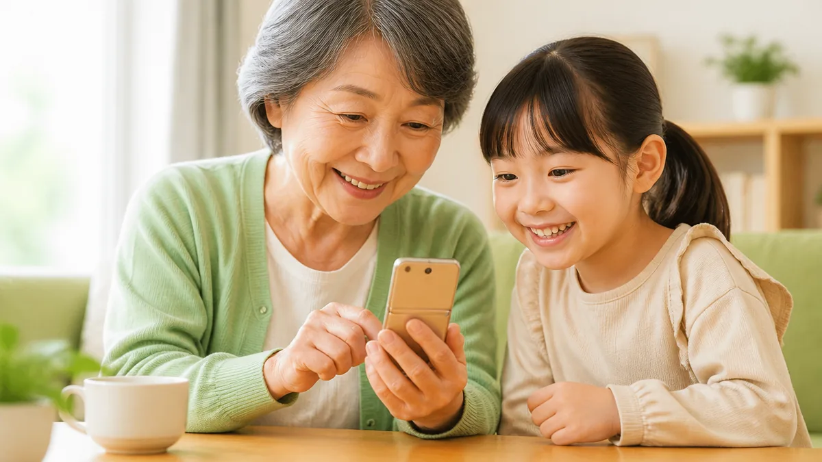 らくらくスマートフォンでラインを始める4ステップの解説画像