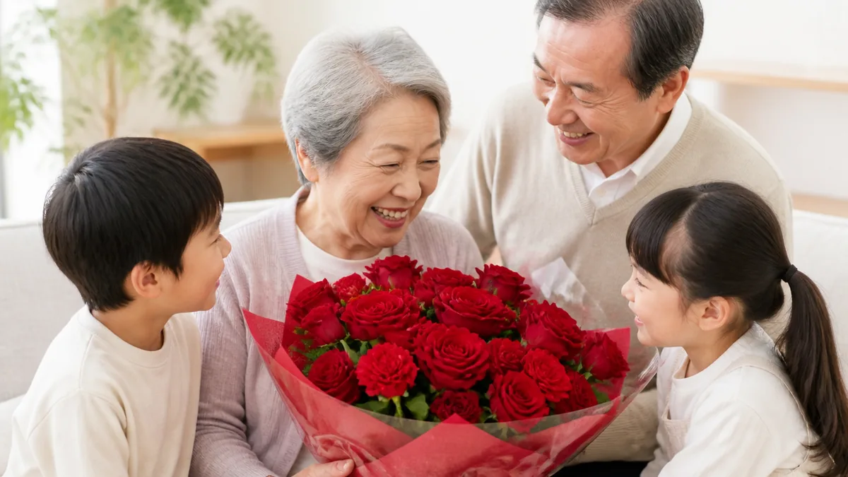 定番はこの6種|還暦祝いの花と花言葉を知っておくの解説画像