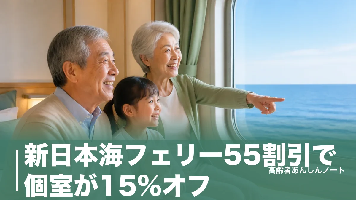 新日本海フェリー55割引で個室が15%オフ｜2026年の対象期間と予約で損しない注意点のアイキャッチ画像